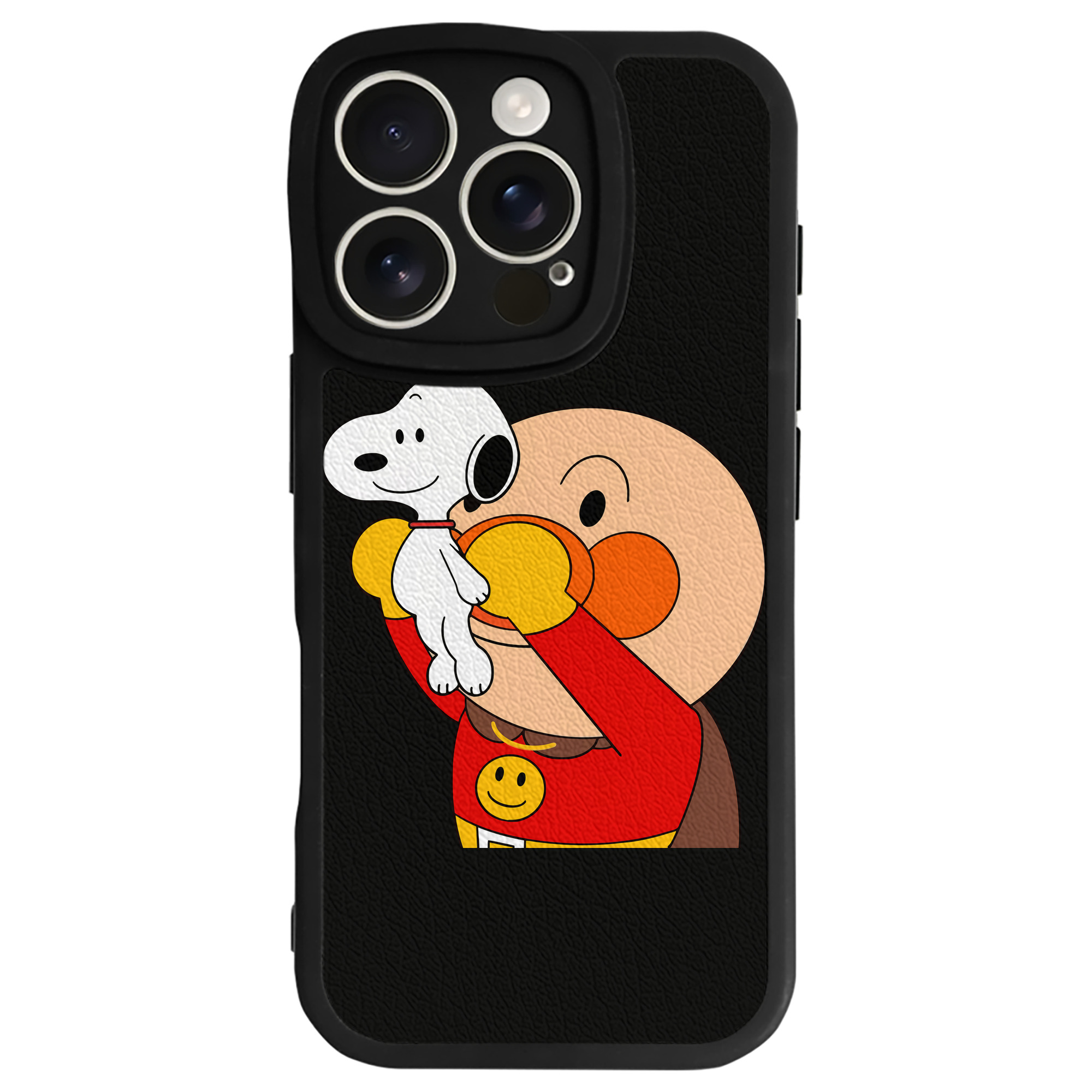 （画像用） アンパンマン Anpanman 【iPhone 16シリーズ対応】シリコンスマホケース（レザー調） 材質：シリコン